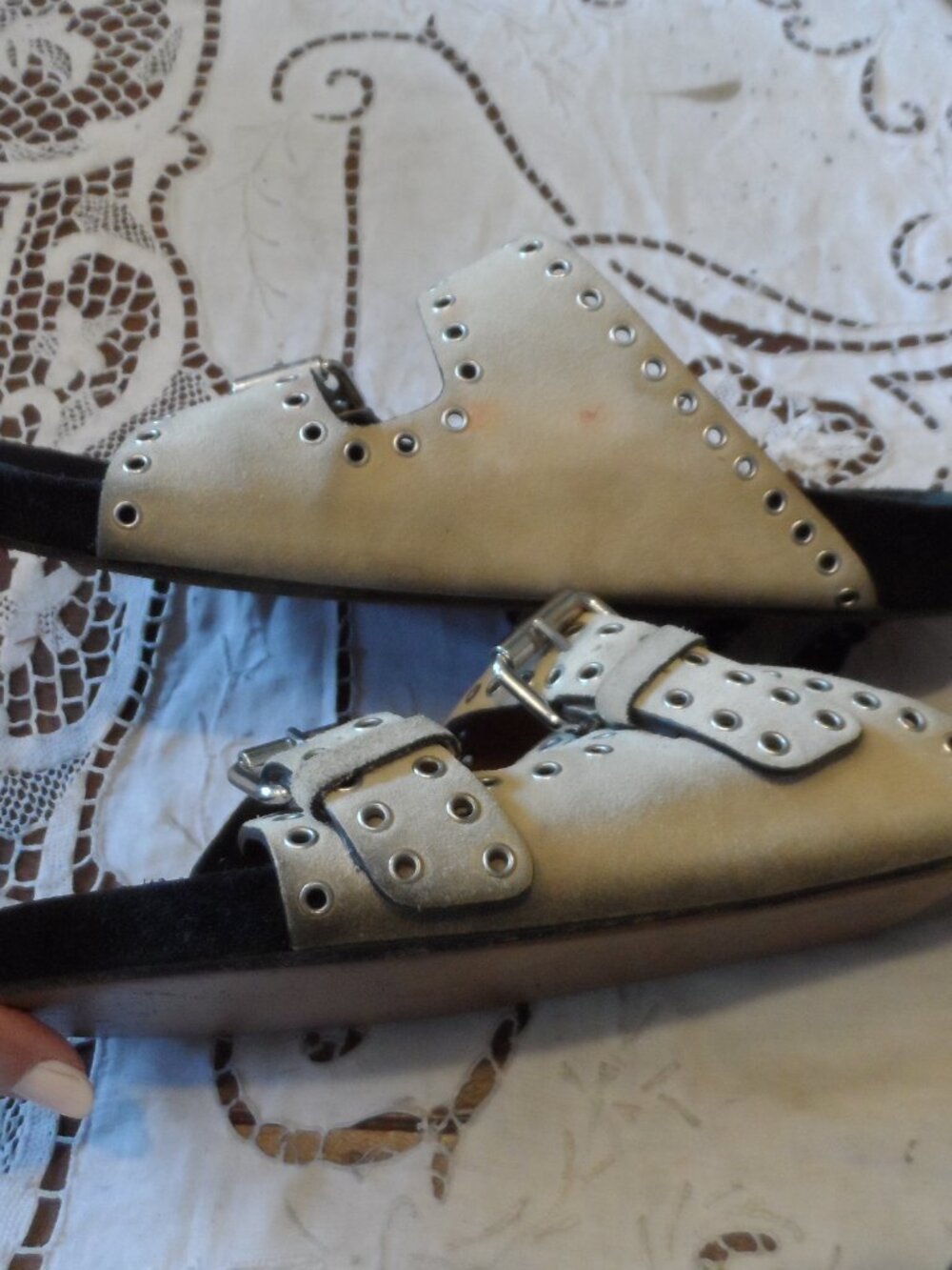Isabel Marant Beige Suede Lennyo Sandals Size 6 - Picture 5 of 15